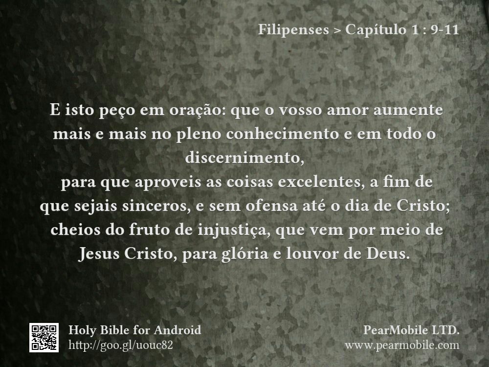 Filipenses, Capítulo 1:9-11